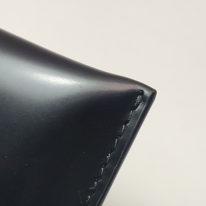 Prada牛皮尼龍布純色三角標誌零錢包-14