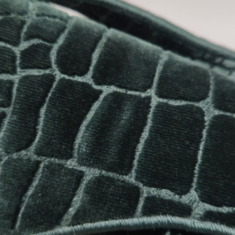 Dior Saddle馬鞍包絨布拼色條紋字母Logo鱷魚紋馬鞍造型單肩包-13