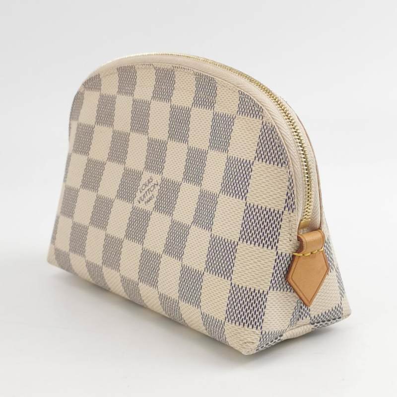 Louis Vuitton(LV)棋盤格拉鍊手拿包晶片款-1