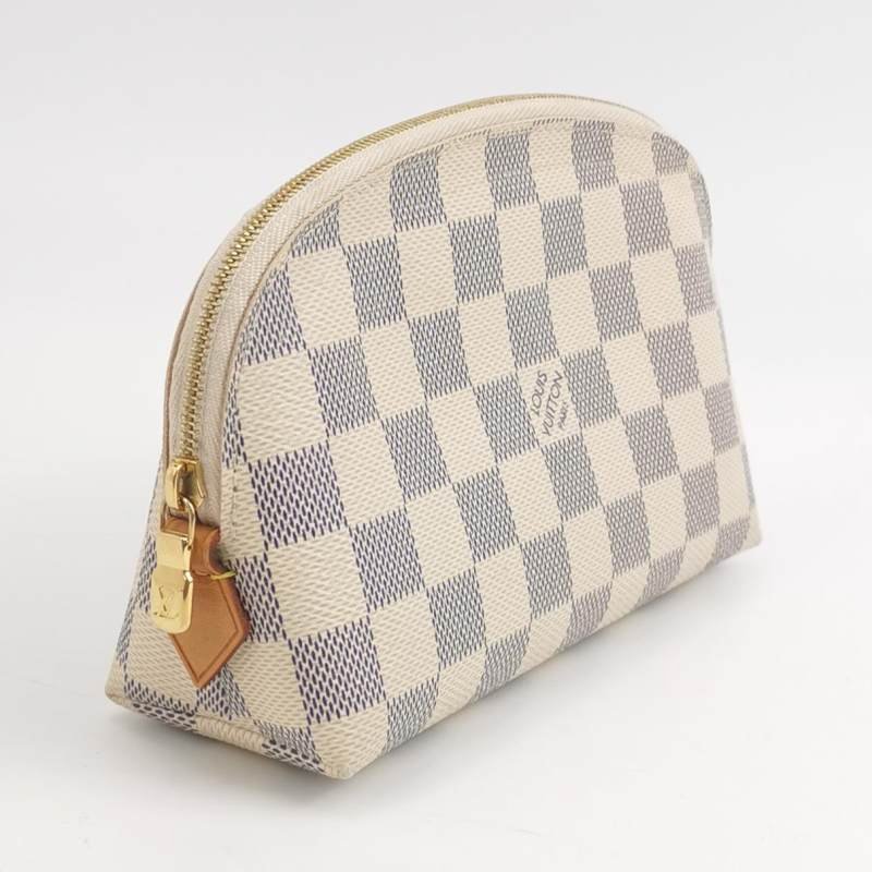 Louis Vuitton(LV)棋盤格拉鍊手拿包晶片款-2