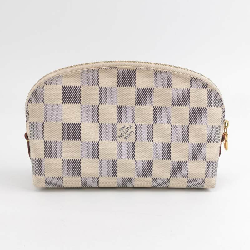 Louis Vuitton(LV)棋盤格拉鍊手拿包晶片款-3