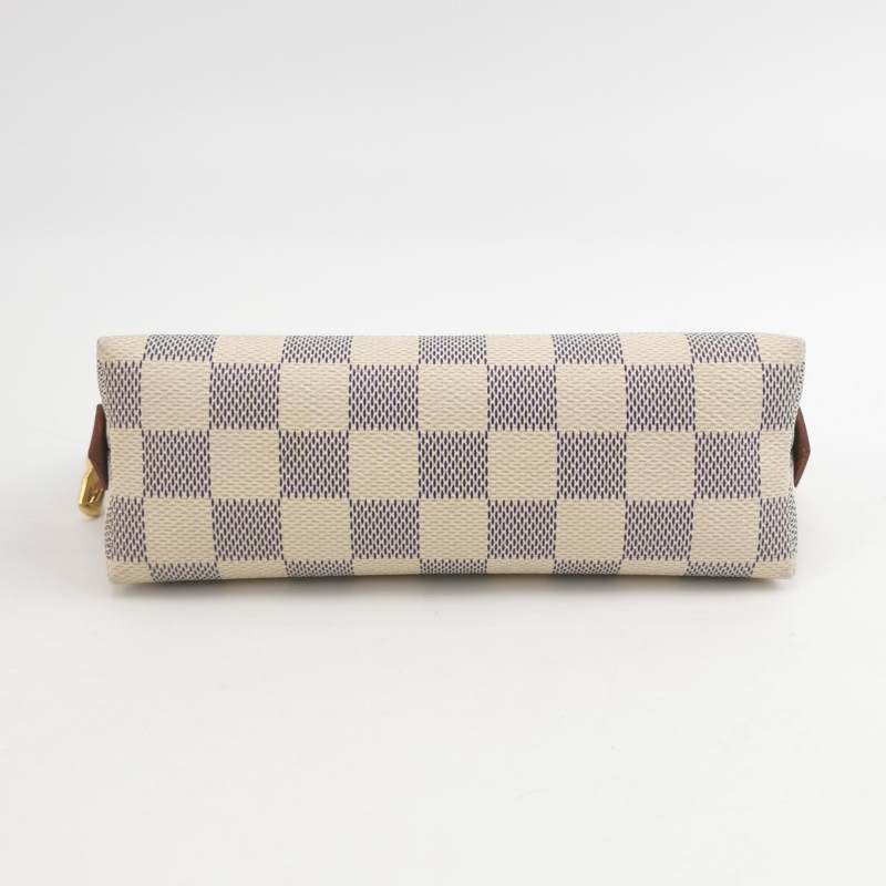 Louis Vuitton(LV)棋盤格拉鍊手拿包晶片款-4