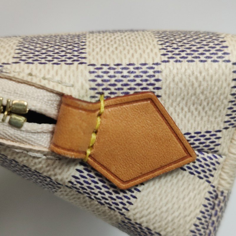 Louis Vuitton(LV)棋盤格拉鍊手拿包晶片款-10