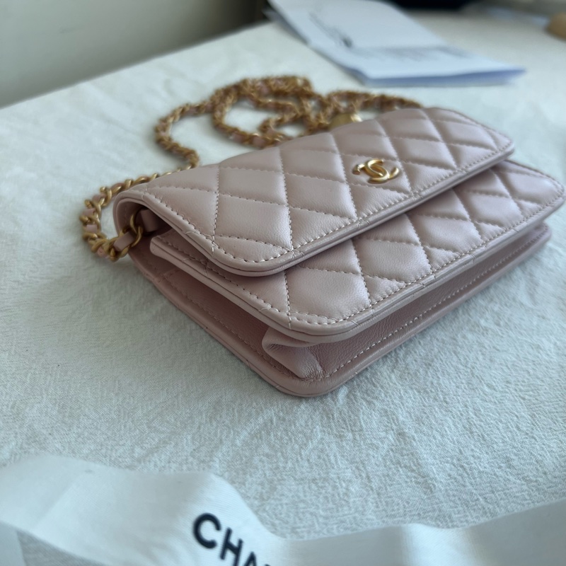 ෆ Chanel 粉色金球mini woc🈶購證-8