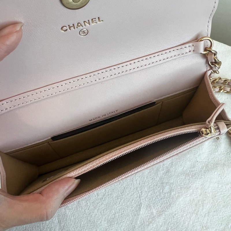 ෆ Chanel 粉色金球mini woc🈶購證-15