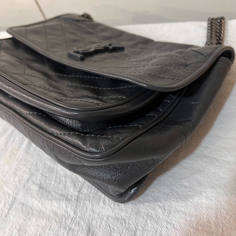 ෆ YSL Niki中號灰色-6