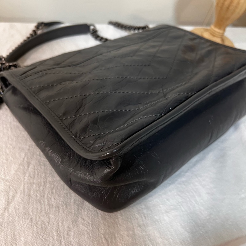 ෆ YSL Niki中號灰色-7