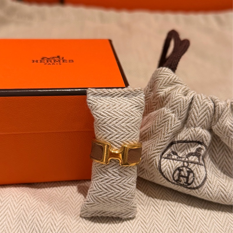 Hermes Olympe 皮革戒指 H-1