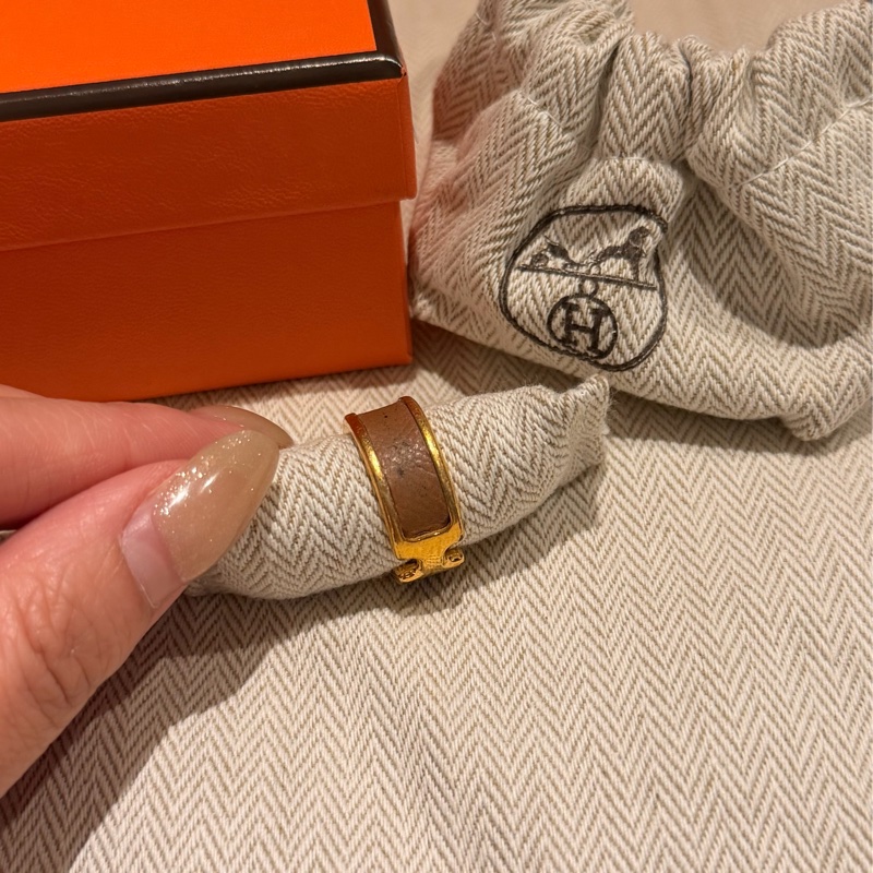 Hermes Olympe 皮革戒指 H-3