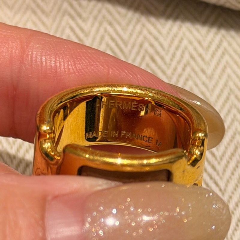 Hermes Olympe 皮革戒指 H-4