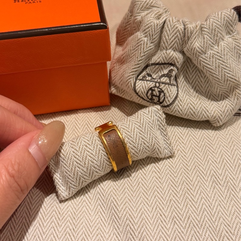 Hermes Olympe 皮革戒指 H-6