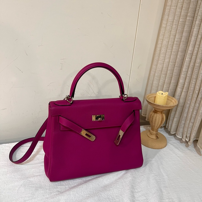 ෆ Hermes Kelly28玫瑰紫-5