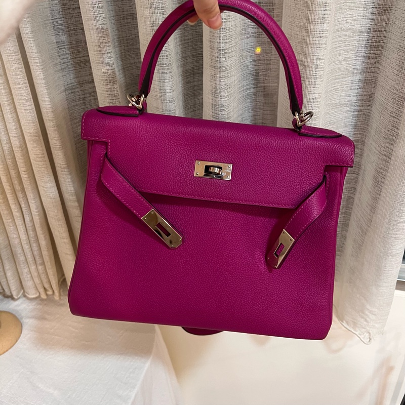 ෆ Hermes Kelly28玫瑰紫-6