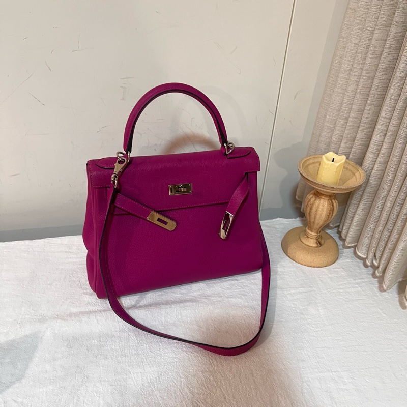 ෆ Hermes Kelly28玫瑰紫-7