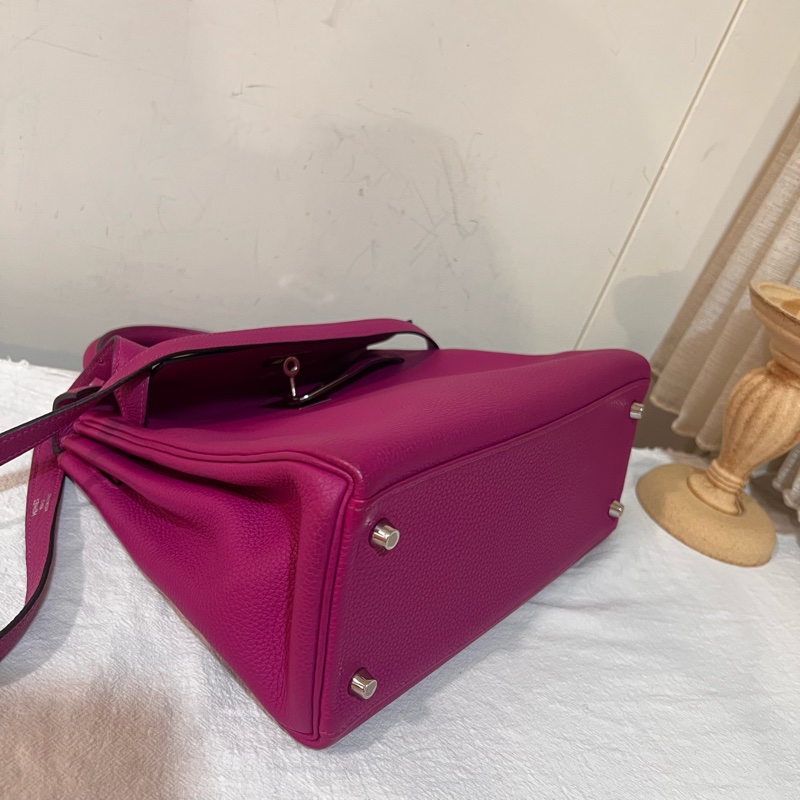 ෆ Hermes Kelly28玫瑰紫-11