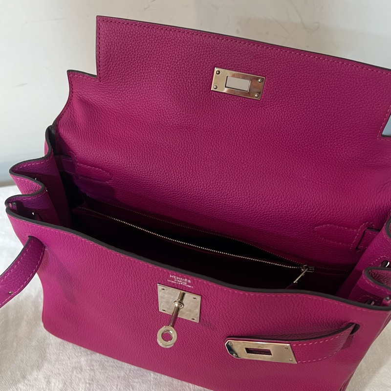 ෆ Hermes Kelly28玫瑰紫-22