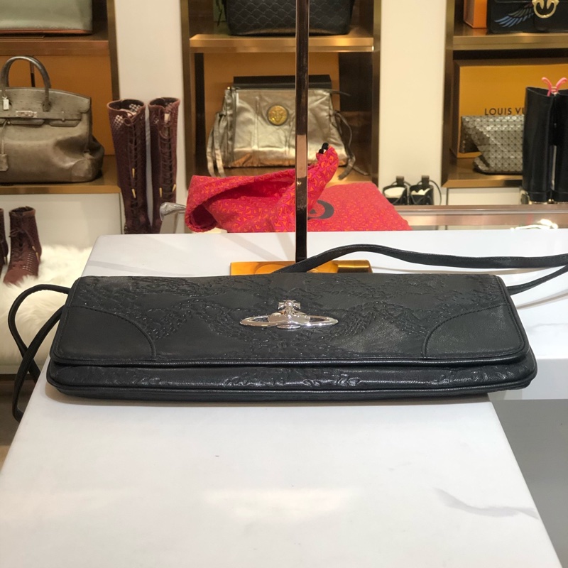 【97新✨ 全網最低價！】Vivienne Westwood/西太后 鱷魚皮紋 土星包（下單前先詢問庫存❗️）-6