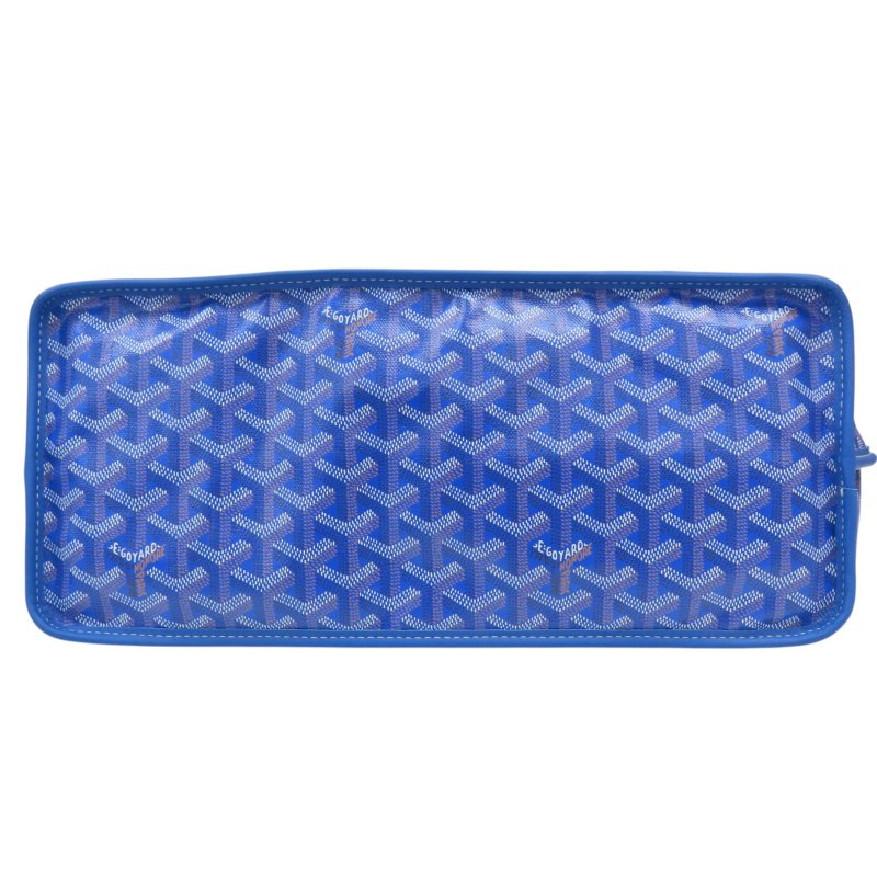 藍色 PVC帆布 Anjou PM 雙面托特包【GOYARD 高雅德】-3