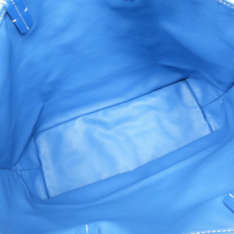 藍色 PVC帆布 Anjou PM 雙面托特包【GOYARD 高雅德】-4