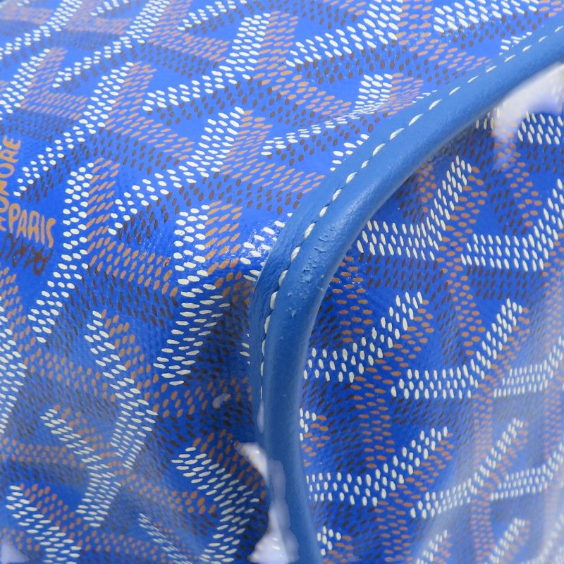 藍色 PVC帆布 Anjou PM 雙面托特包【GOYARD 高雅德】-5