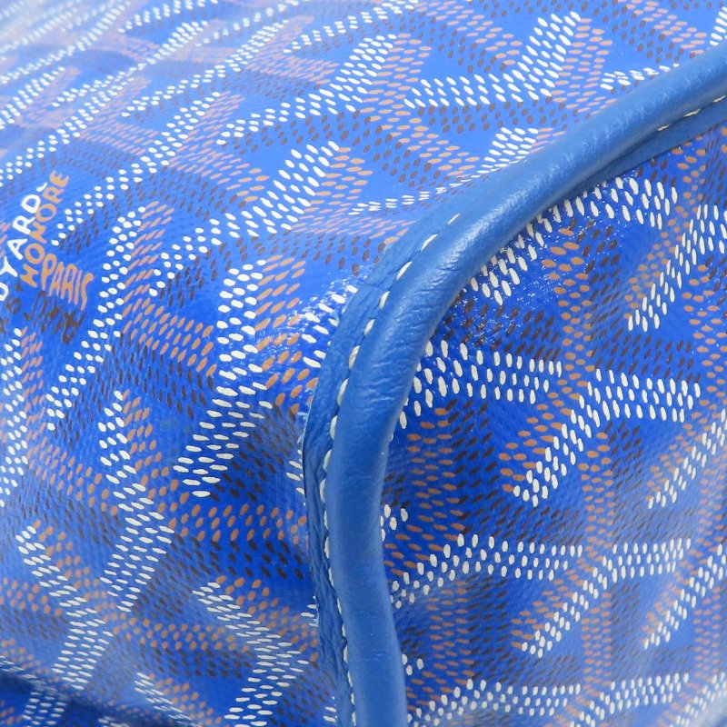 藍色 PVC帆布 Anjou PM 雙面托特包【GOYARD 高雅德】-7