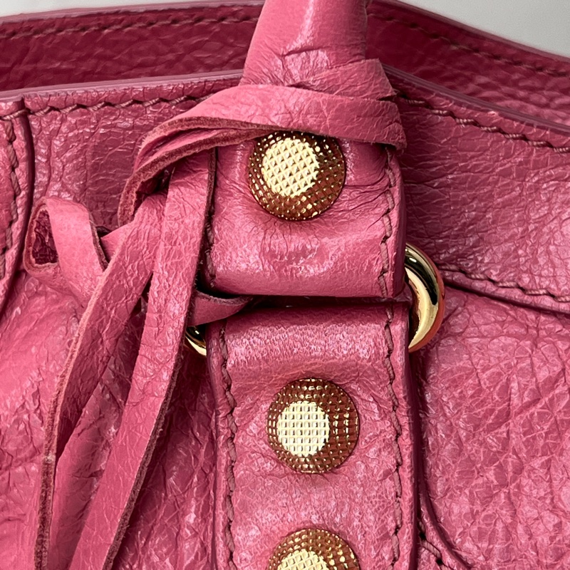 香緹國際精品 878 機車包 粉金 短背帶-2