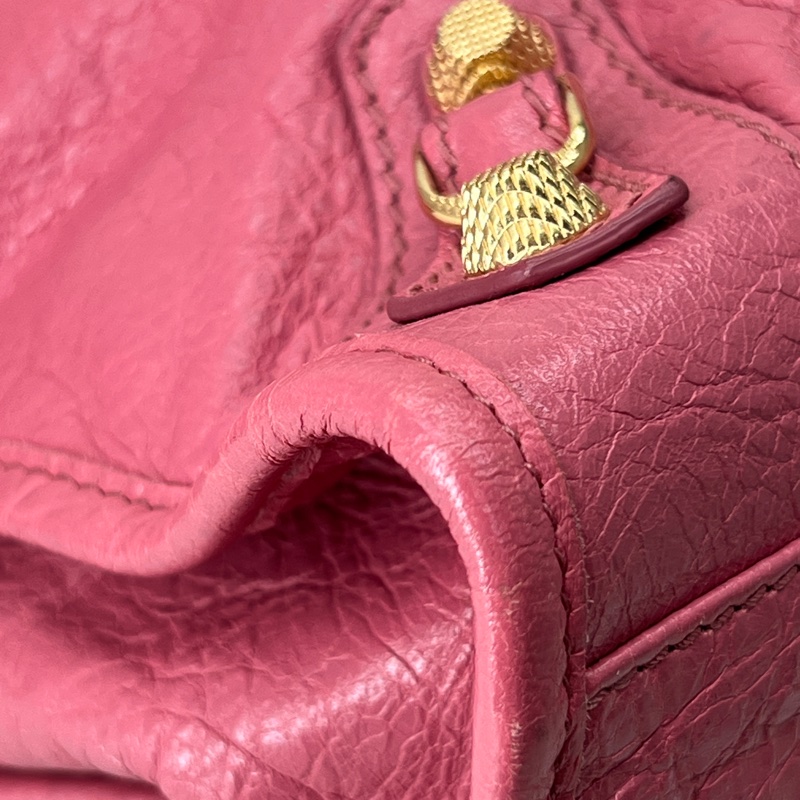 香緹國際精品 878 機車包 粉金 短背帶-9