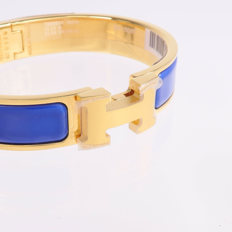 HERMES 金屬/琺瑯Clic H手鐲-4