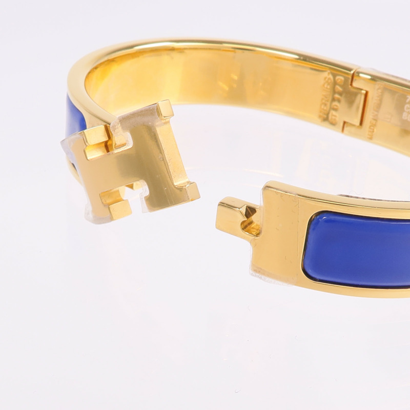 HERMES 金屬/琺瑯Clic H手鐲-5