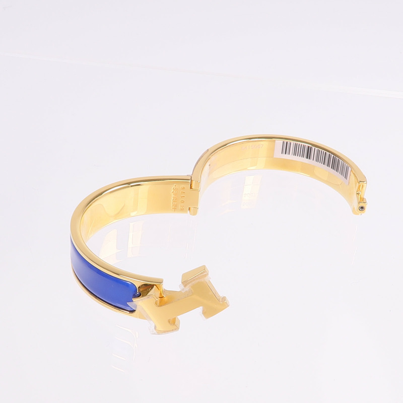 HERMES 金屬/琺瑯Clic H手鐲-7