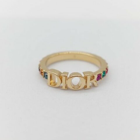 Dior 迪奧 Dio(r)evolution  無限寶石 金色 金屬鑲嵌多彩水鑽 戒指