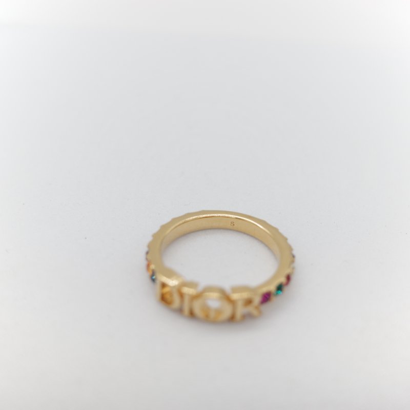 Dior 迪奧 Dio(r)evolution  無限寶石 金色 金屬鑲嵌多彩水鑽 戒指-8