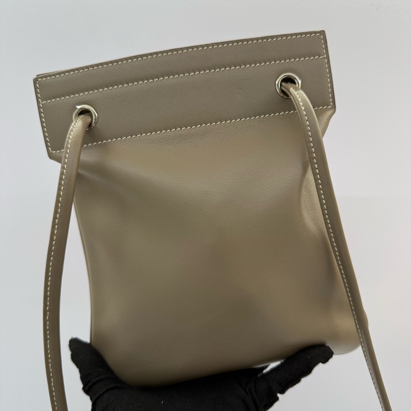 HERMES 愛馬仕 大象灰ALINE MINI斜背包  ETOUPE U刻-1