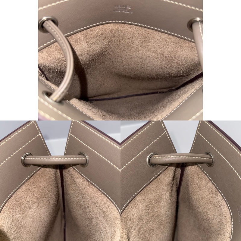 HERMES 愛馬仕 大象灰ALINE MINI斜背包  ETOUPE U刻-5