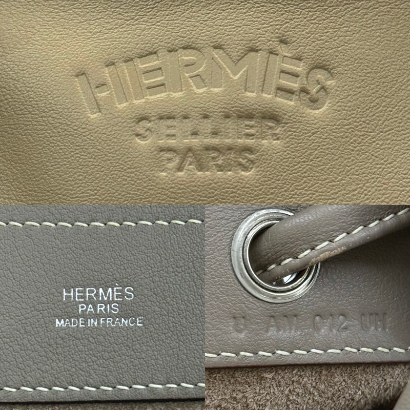 HERMES 愛馬仕 大象灰ALINE MINI斜背包  ETOUPE U刻-6