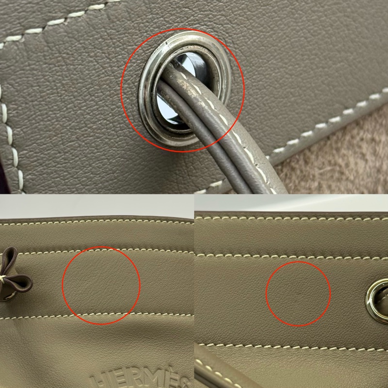 HERMES 愛馬仕 大象灰ALINE MINI斜背包  ETOUPE U刻-7