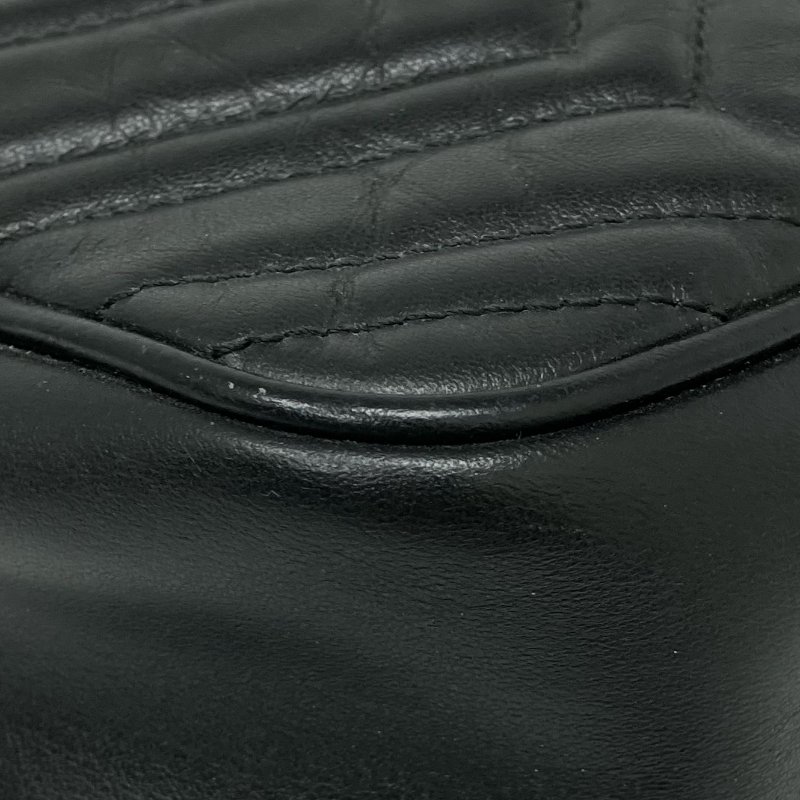 ☆Gucci古馳 Marmont Black Calfskin Cross-body Bag 447632 黑色小牛皮斜背袋 447632 -267001927-12