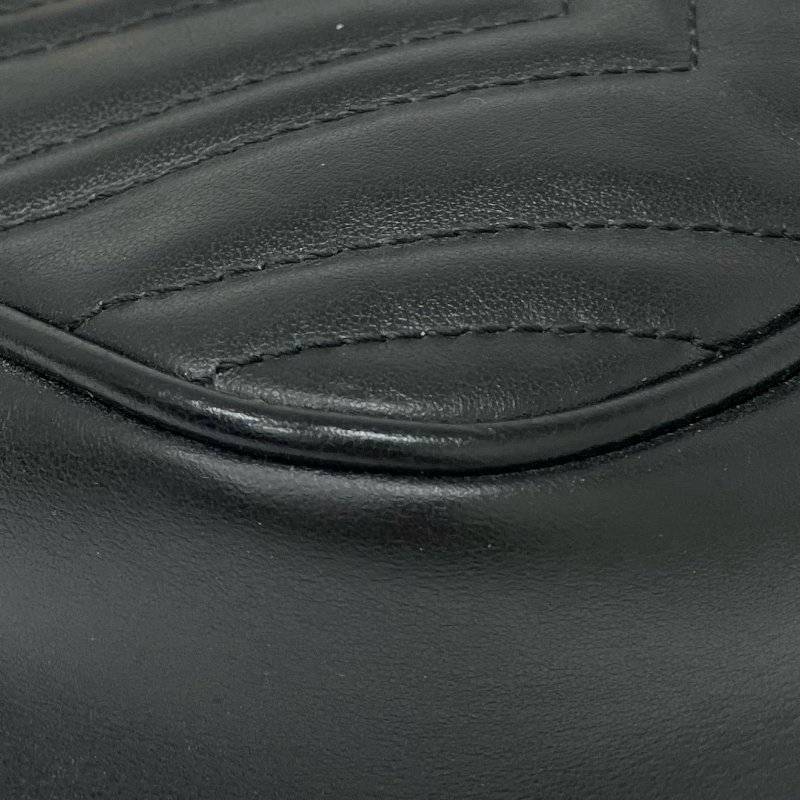 ☆Gucci古馳 Marmont Black Calfskin Cross-body Bag 447632 黑色小牛皮斜背袋 447632 -267001927-14
