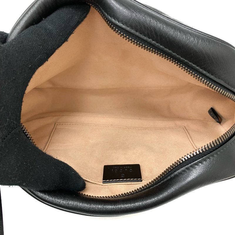 ☆Gucci古馳 Marmont Black Calfskin Cross-body Bag 447632 黑色小牛皮斜背袋 447632 -267001927-16