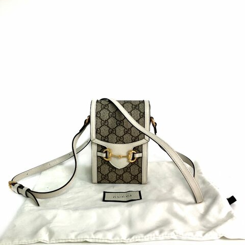 ☆ Gucci 古馳 Beige Coated Canvas Shoulder Bag 625615 米色塗層帆布肩背袋 625615 - 267003243