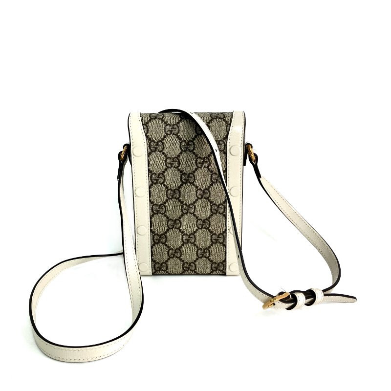 ☆ Gucci 古馳 Beige Coated Canvas Shoulder Bag 625615 米色塗層帆布肩背袋 625615 - 267003243-2