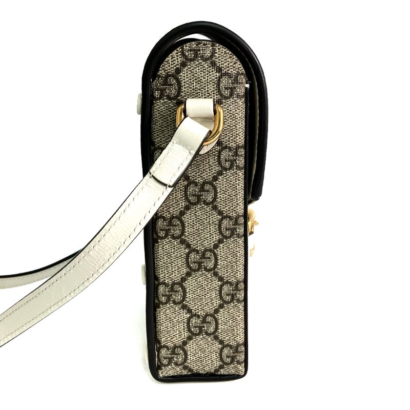 ☆ Gucci 古馳 Beige Coated Canvas Shoulder Bag 625615 米色塗層帆布肩背袋 625615 - 267003243-3