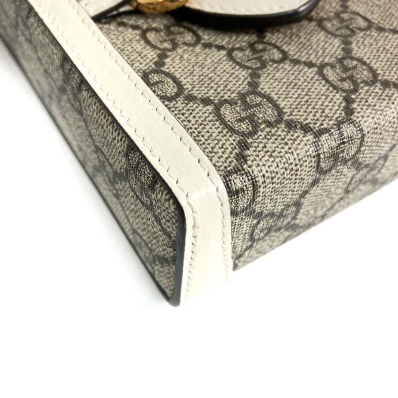 ☆ Gucci 古馳 Beige Coated Canvas Shoulder Bag 625615 米色塗層帆布肩背袋 625615 - 267003243-6