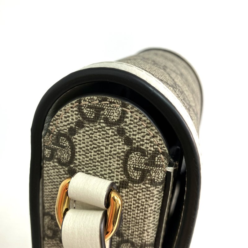☆ Gucci 古馳 Beige Coated Canvas Shoulder Bag 625615 米色塗層帆布肩背袋 625615 - 267003243-11