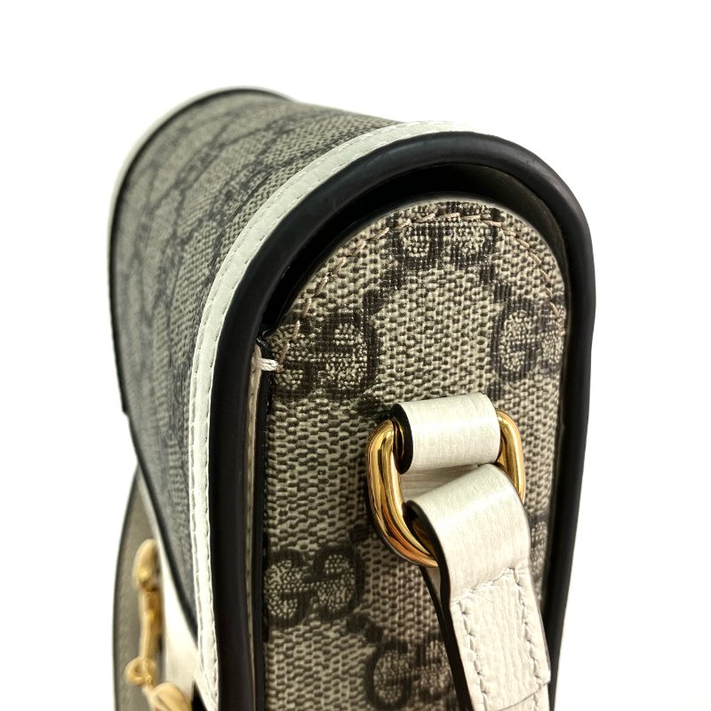 ☆ Gucci 古馳 Beige Coated Canvas Shoulder Bag 625615 米色塗層帆布肩背袋 625615 - 267003243-12