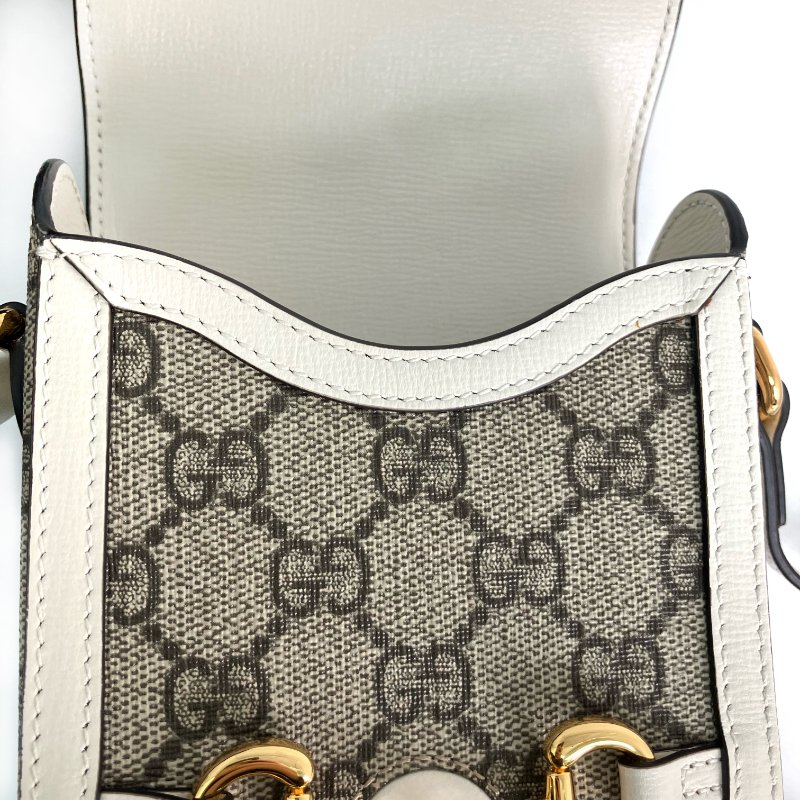 ☆ Gucci 古馳 Beige Coated Canvas Shoulder Bag 625615 米色塗層帆布肩背袋 625615 - 267003243-13