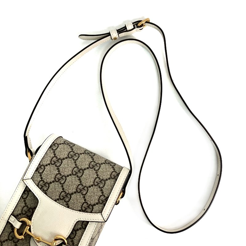 ☆ Gucci 古馳 Beige Coated Canvas Shoulder Bag 625615 米色塗層帆布肩背袋 625615 - 267003243-20