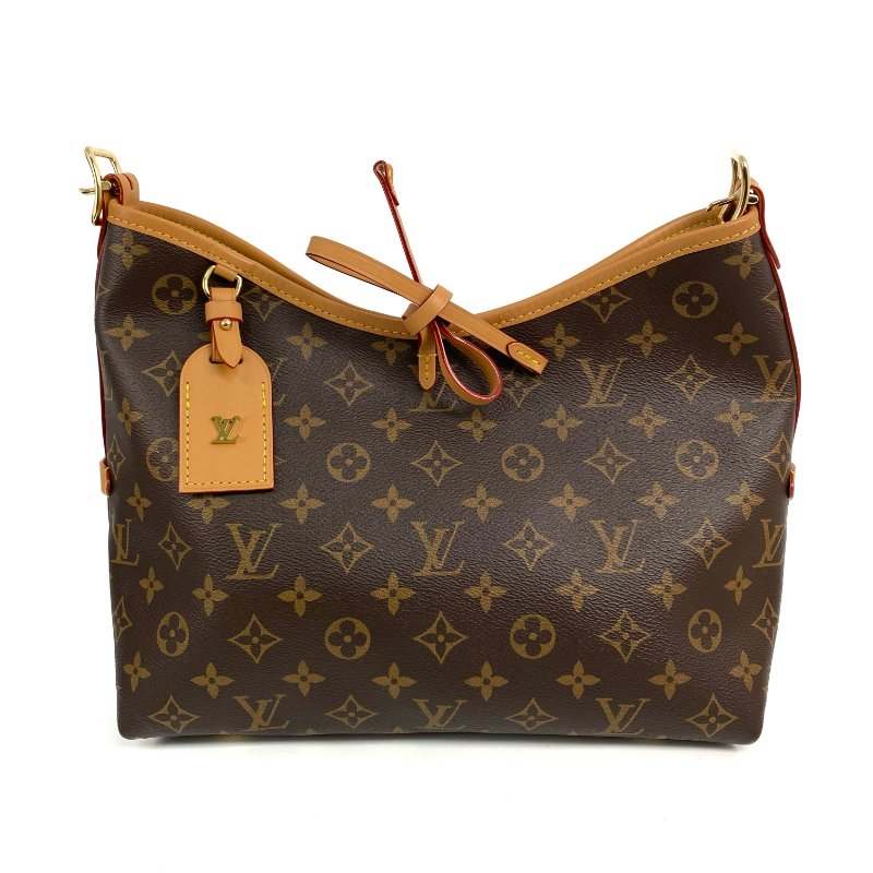 △ Louis Vuitton 路易威登 Brown Coated Canvas Monogram CarryAll PM Shoulder Bag M46203 啡色塗層帆布經典老花肩背袋 - 267003090-1
