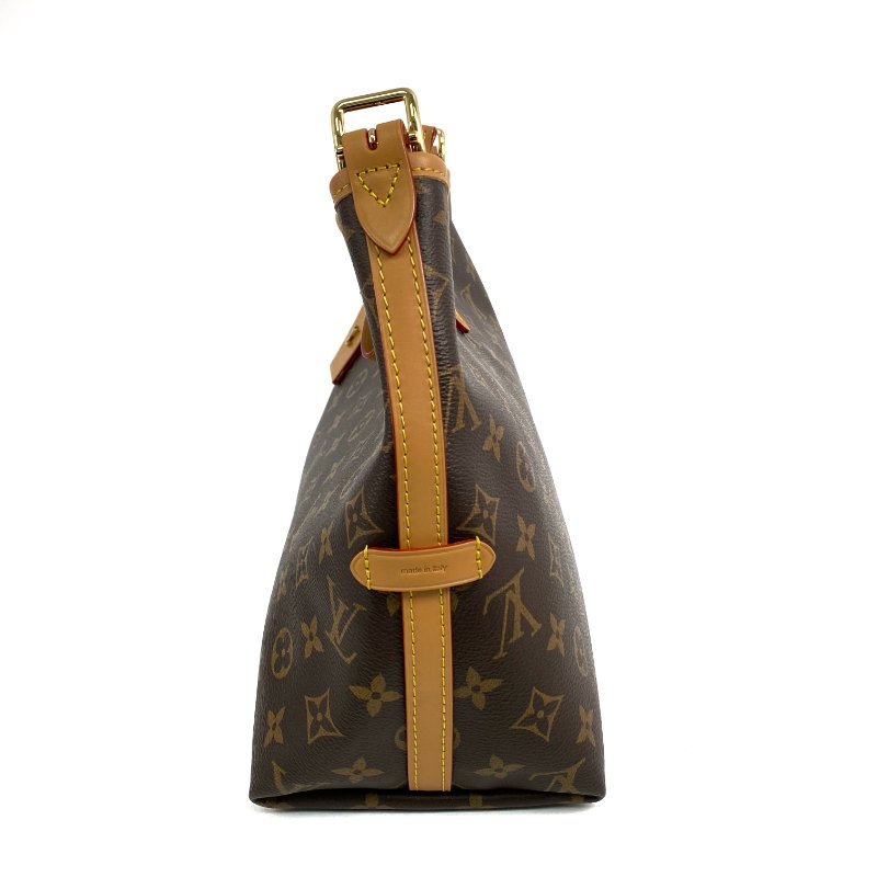 △ Louis Vuitton 路易威登 Brown Coated Canvas Monogram CarryAll PM Shoulder Bag M46203 啡色塗層帆布經典老花肩背袋 - 267003090-3