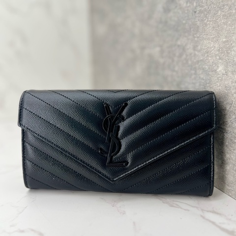 香緹國際精品 863 YSL 聖羅蘭 so black 長夾 #閒置